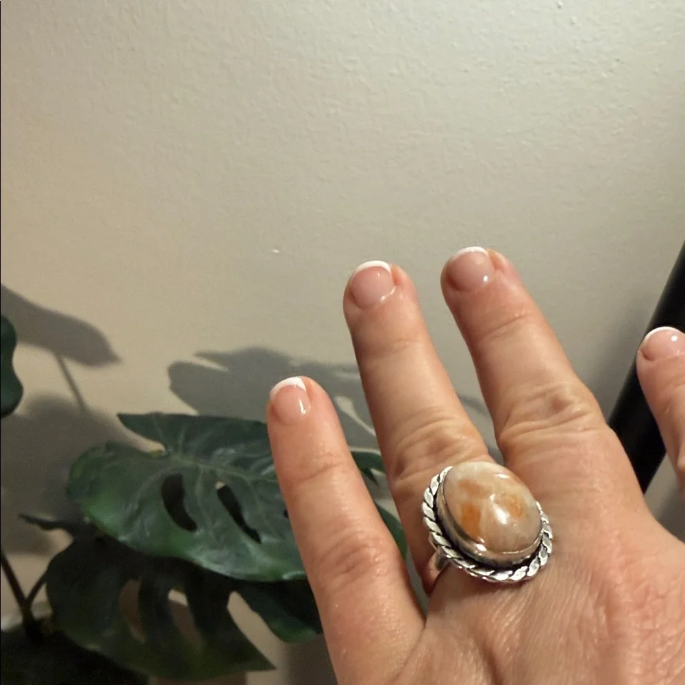 Sacral chakra sexual energy healing‎ jewelry sterling and adventurine ring 6